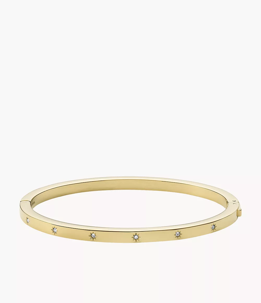 Sadie Shine Bright Gold-Tone Stainless Steel Cuff Bracelet  JF03872710

