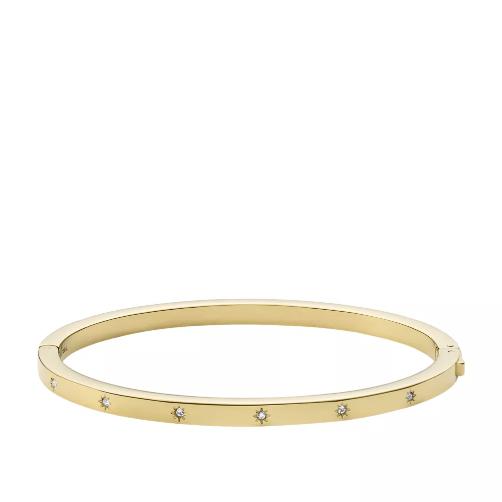 Sadie Shine Bright Gold-Tone Stainless Steel Cuff Bracelet