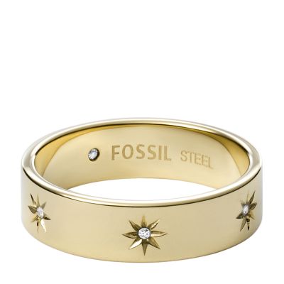 Fossil Ring Sadie Shine Bright Edelstahl goldfarben - Goldfarben