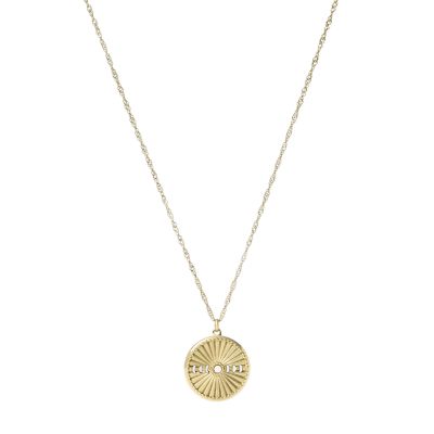 

Fossil Femmes Collier pendentif Georgia Lunar Nights en nacre blanc