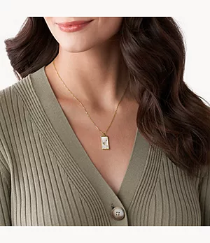 Georgia Lunar Nights White Mother-of-Pearl Pendant Necklace