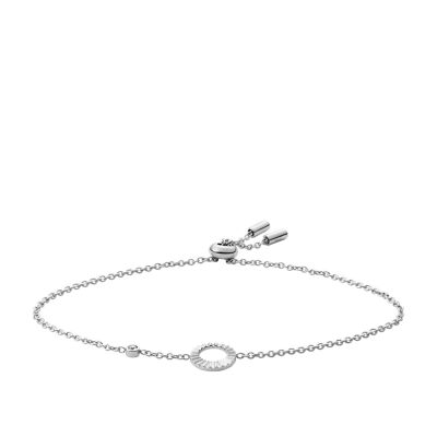 

Fossil Femmes Bracelet à chaîne Sutton Fluted en acier inoxydable argenté