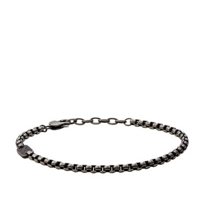 

Fossil Homme Bracelet à chaîne Vintage Casual Adventurer en acier inoxydable argenté