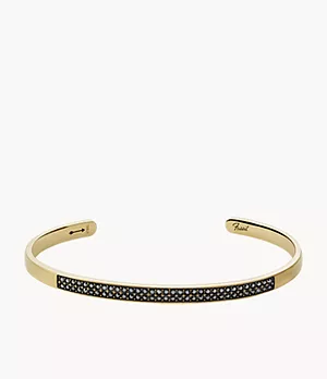 Dress Gilded Gold-Tone Stainless Steel Cuff Bracelet