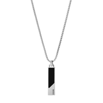 Collier pendentif Dress Dive en onyx, noir, pour homme