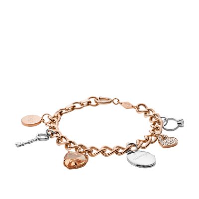 Fossil on sale charms rosegold