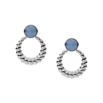 

Fossil Femmes Clous d’oreilles Val Blue Skies en acier inoxydable