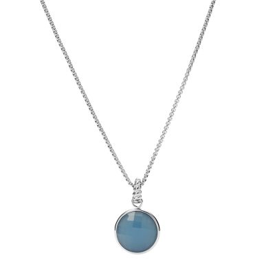 

Fossil Femmes Collier pendentif Val Blue Skies en acier inoxydable