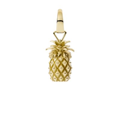 Pineapple Connector Charms Gold Plated Charms (26x10mm) G34185