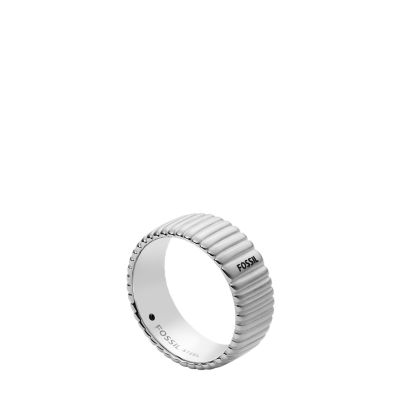 

Fossil Homme Bague Vintage Heritage en acier inoxydable
