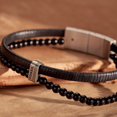 Multi-strand Bracelet - Black - Men