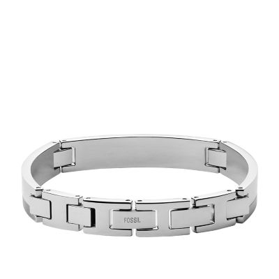 Chevron Fossil Steel Stainless Bracelet JF03995040 - - Station