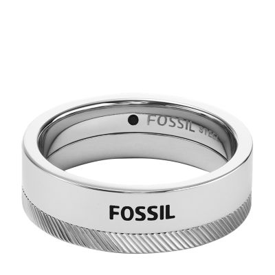 Bague Chevron en acier inoxydable JF03997040001 Fossil