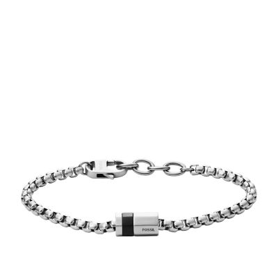 

Fossil Homme Bracelet à motif Classics en acier inoxydable