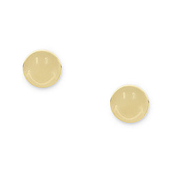 Fossil X Smiley® Gold-Tone Stainless Steel Stud Earrings