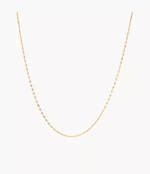 Corra Oh So Charming Gold-Tone Stainless Steel Chain Necklace