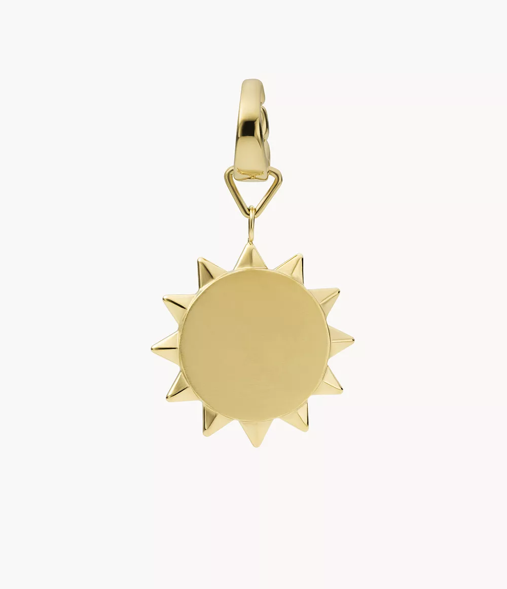 Fossil Women's Rowan Oh So Charming Gold-Tone Stainless Steel Sun Charm - Gold-Tone