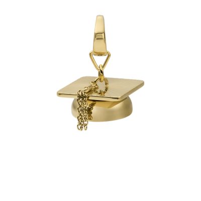 

Fossil Femmes Charm chapeau de diplômé Rowan Oh So Charming en acier inoxydable doré