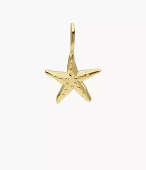 Corra Oh So Charming Gold-Tone Stainless Steel Starfish Charm