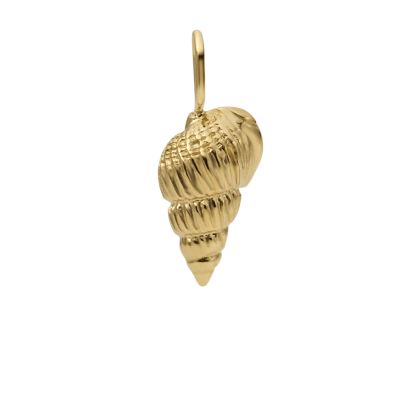 Corra Oh So Charming Gold-Tone Stainless Steel Shell Charm