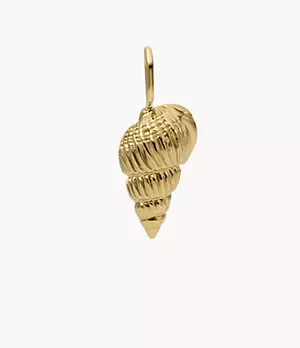 Corra Oh So Charming Gold-Tone Stainless Steel Shell Charm
