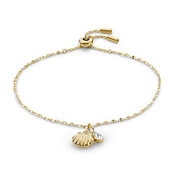 Georgia By The Shore White Pearl Shell Chain Bracelet