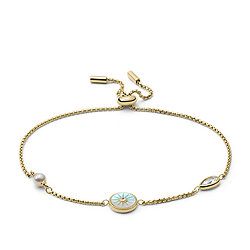 Val Blue Crush Ombre Mother-of-Pearl Station Bracelet