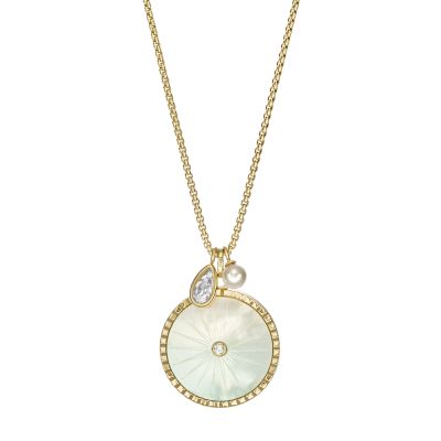 True Love Waits Necklace with Initial and Mother of Pearl