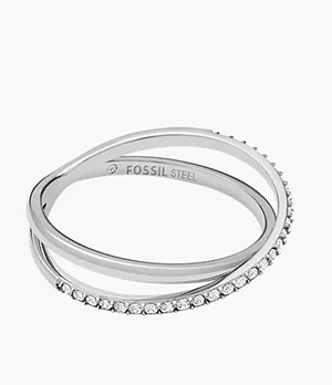 Sadie All Stacked Up Stainless Steel Band Ring