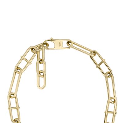 Heritage D-Link Gold-Tone Stainless Steel Chain Necklace 