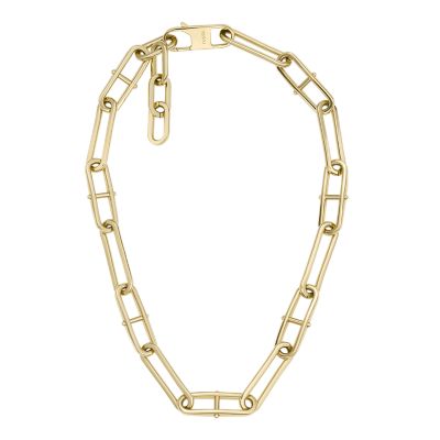 Women's gold-tone chain necklace.