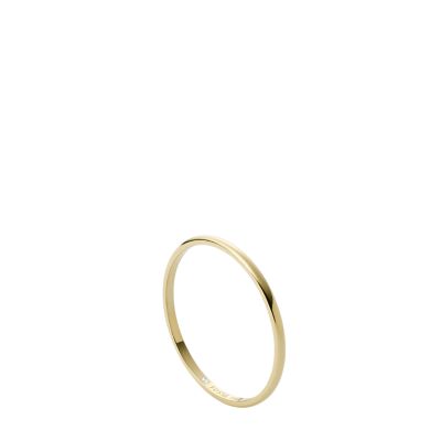 Ellis All Stacked Up Gold-Tone Stainless Steel Band Ring