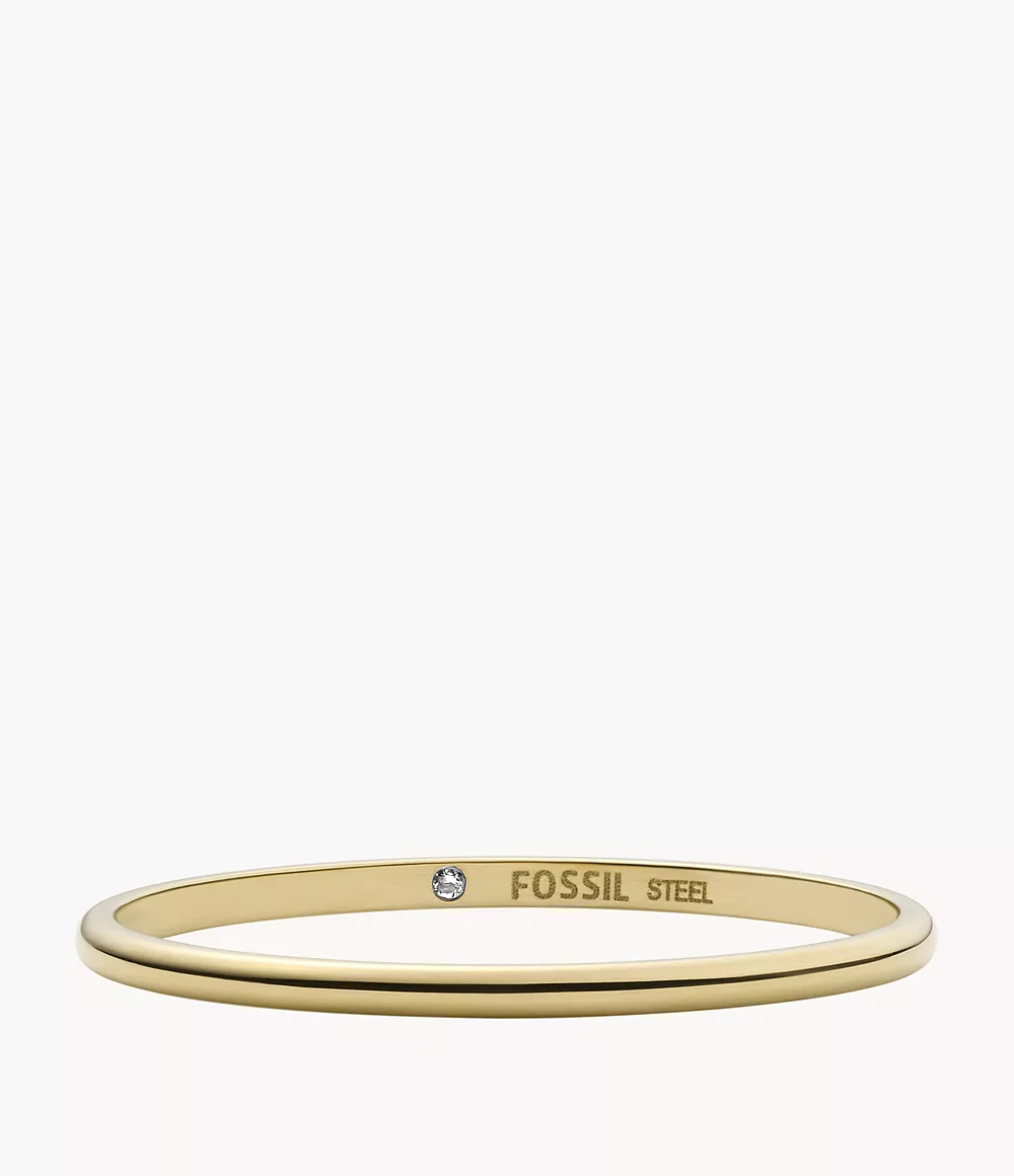 Image of Ellis All Stacked Up Gold-Tone Stainless Steel Band Ring