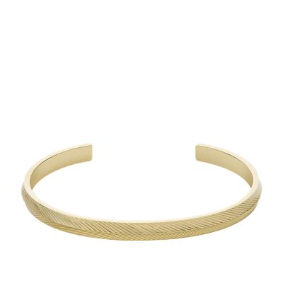 Pulsera en tono dorado.