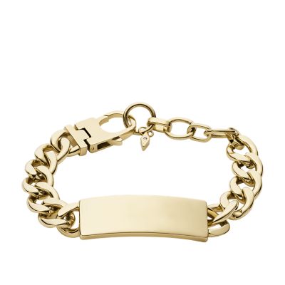 Steel Fossil - ID JF04130710 Drew - Stainless Gold-Tone Bracelet