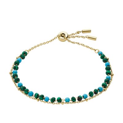 Turquoise and White Crystals Clay Beads Shamballa Bracelet - Ephori London  - Luxury custom natural stone beaded bracelets