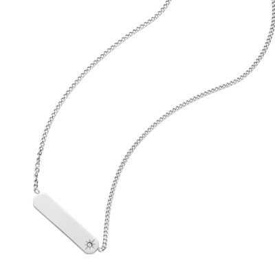 Fossil hot sale bar necklace