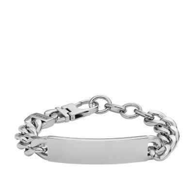 Drew Stainless Steel ID Bracelet - JF04155040 - Fossil | Edelstahlarmbänder