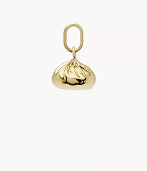Oh So Charming Gold-Tone Stainless Steel Dumpling Charm