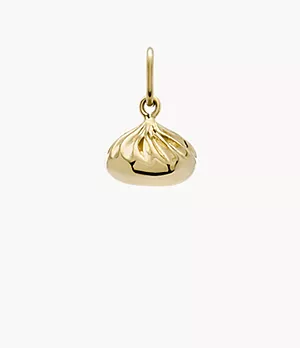 Oh So Charming Gold-Tone Stainless Steel Dumpling Charm