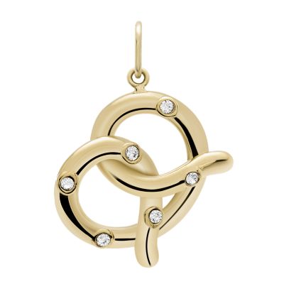 Fossil Femmes Charm bretzel Oh So Charming  en acier inoxydable  doré