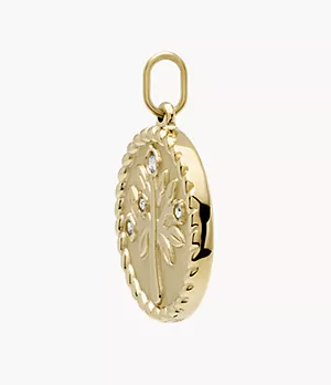 Oh So Charming Gold-Tone Stainless Steel Tree of Life Charm