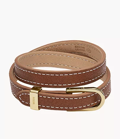 Heritage D-Link Brown Leather Strap BraceletHeritage D-Link Brown Leather Strap Bracelet