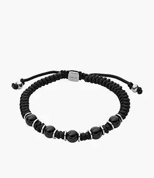 Bracelet de perles , en onyx, noir