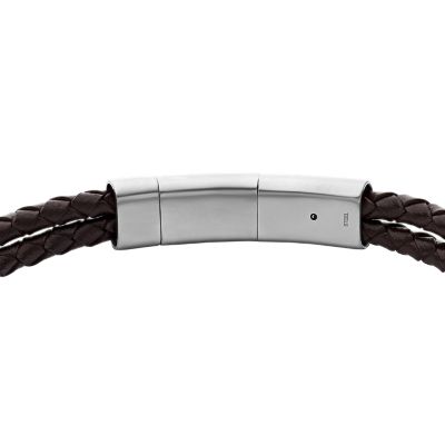 JF04203040 Leather - Bracelet D-Link Brown Heritage - Fossil