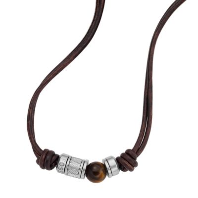 Mens leather hot sale necklace australia