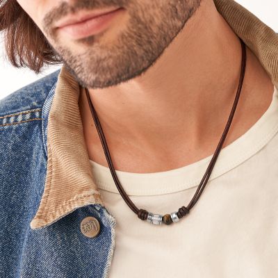 Fossil necklace online mens