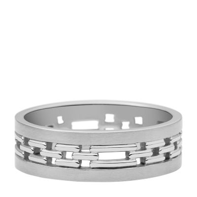 Men's Rings: Stainless Steel, Silver & Gold Tone Rings - Fossil