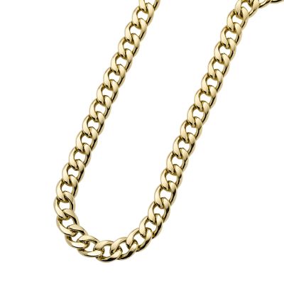 All Stacked Up Stainless Steel Chain Necklace Extender - JF04636040 - Fossil