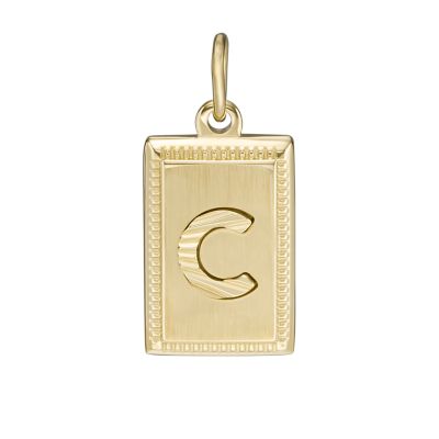 Oh So Charming Gold-Tone Stainless Steel Initial Charm - JF04254710 - Watch  Station